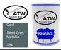 Preview: Opel, Steel Grey Metallic, 184: 500ml Lackdose, von ATW Autoteile West.